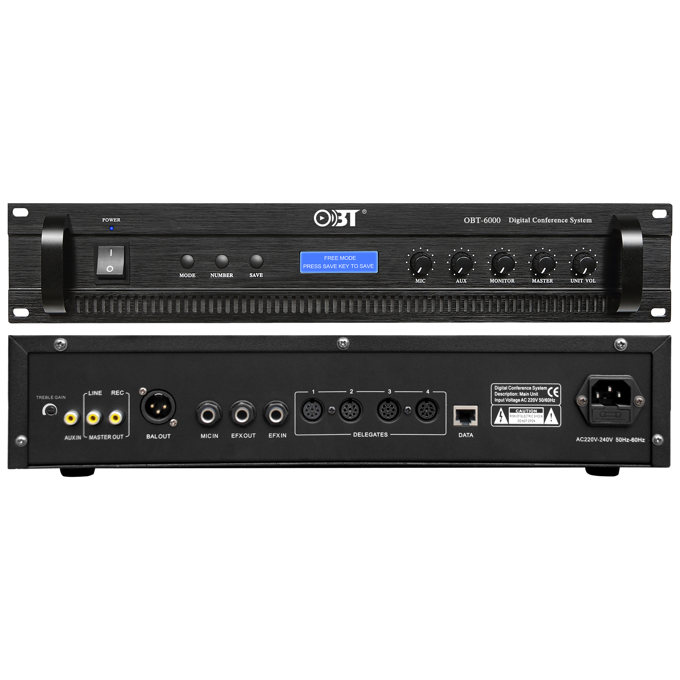 數(shù)顯會議討論主控機 OBT-6000